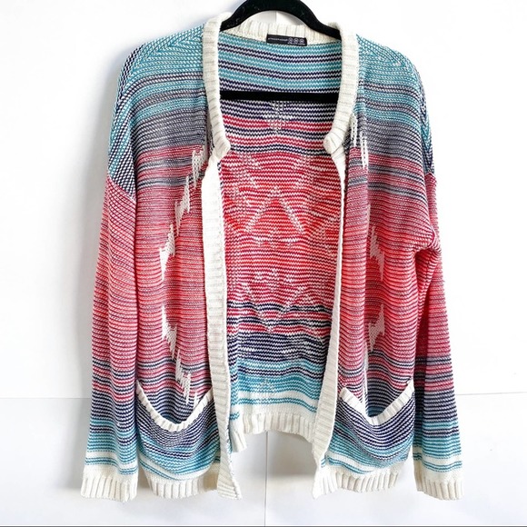 Atmosphere Tribal Knit Cardigan 90s Inspired - Picture 1 of 4